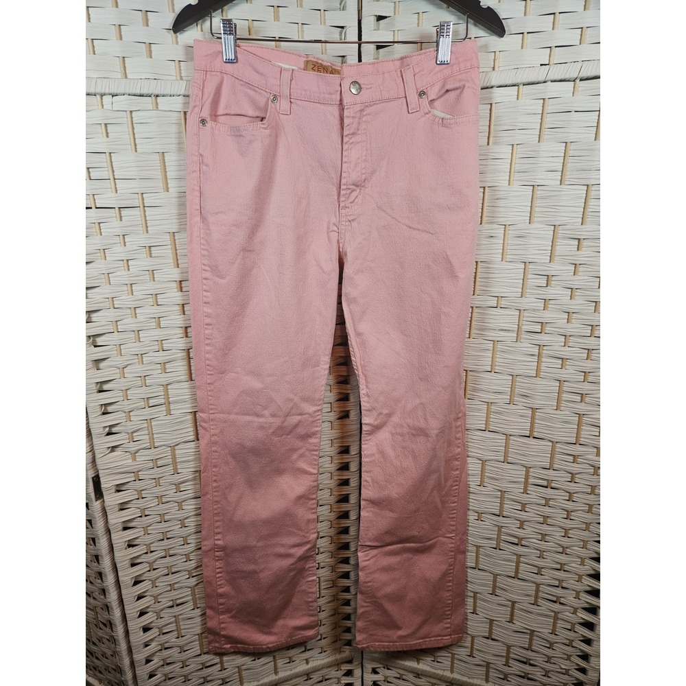 Zena Womens Sz 12 Pink Jeans Casual Leisure Cottagecore